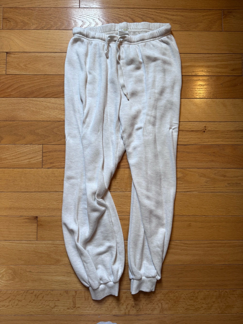 OFFLINE by Aerie Cream French Terry Fleece Joggers Sweats Size S